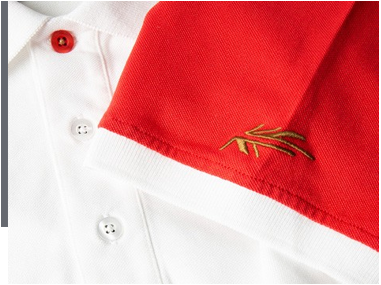 MEN POLO WHITE/RED1