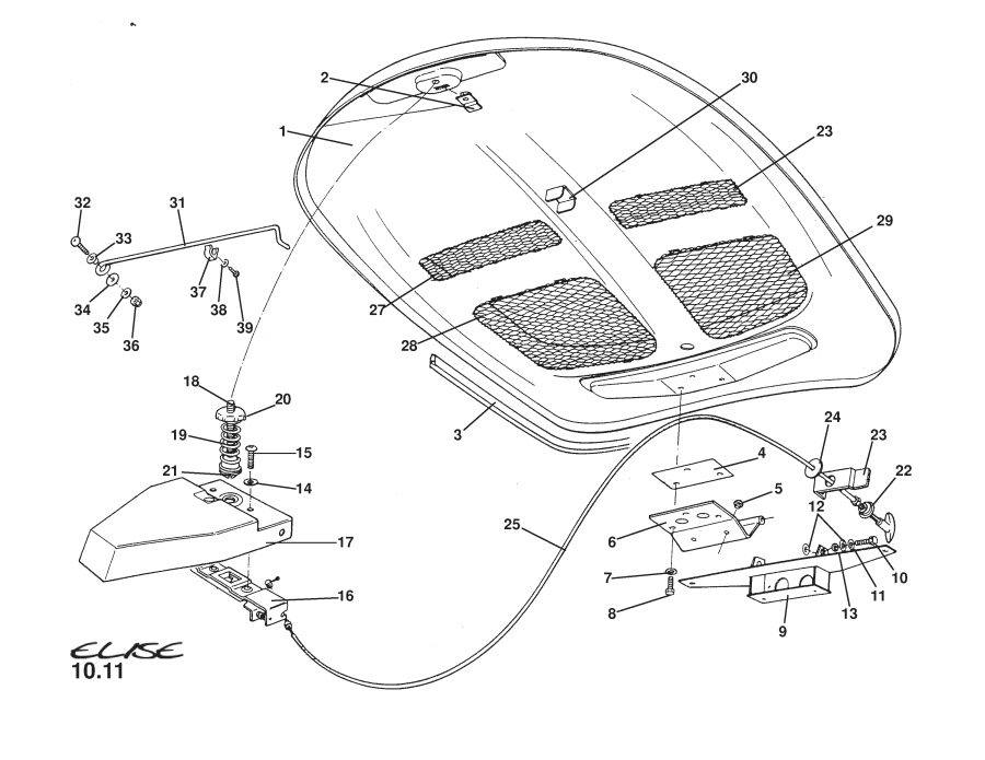 A111U0142F - ENGINE COVER REL/FINISHER