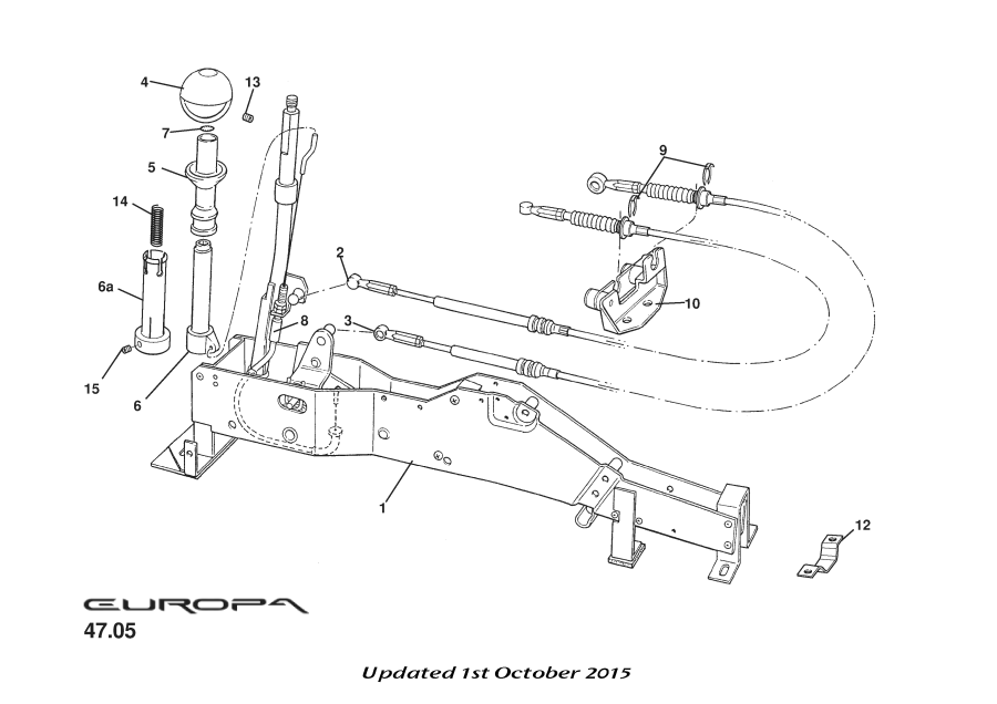 B120F6259S - LIFT TUBE ADAPTOR-ROUND LEVER