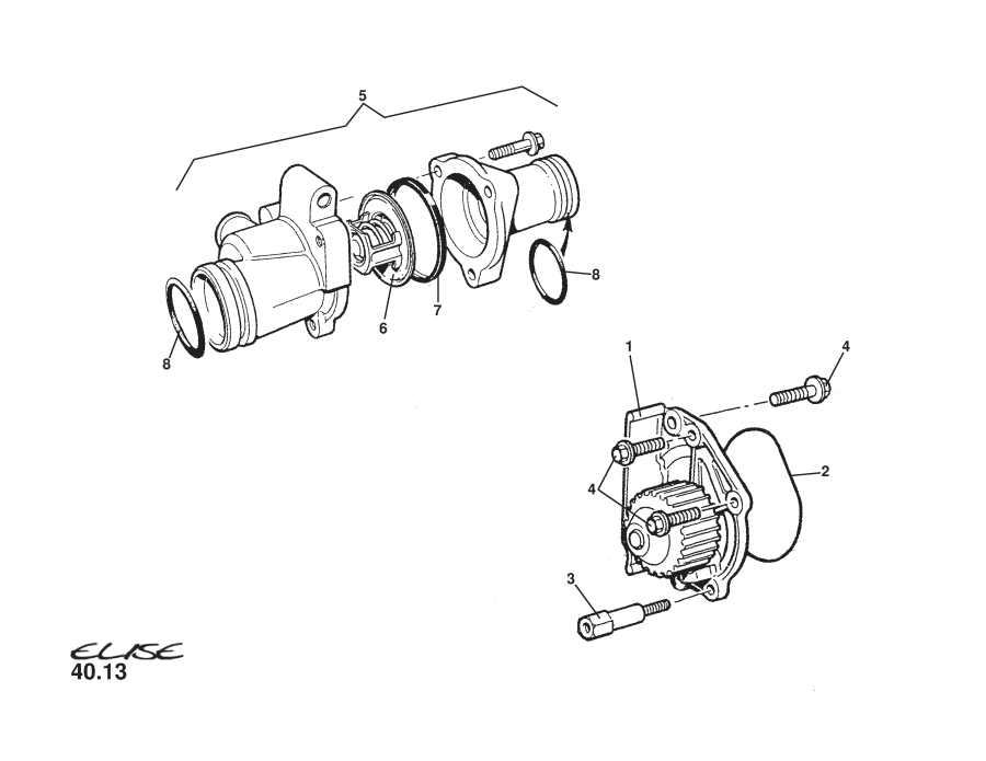 B111E6088S - WATER PUMP ASSEMBLY