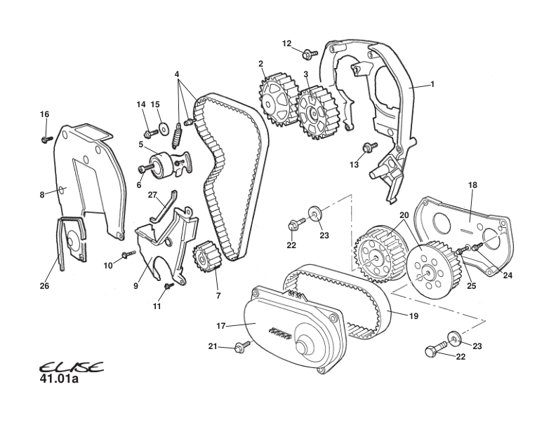 A111E6336S - TIMING BELT-REAR-VVC     (FP)