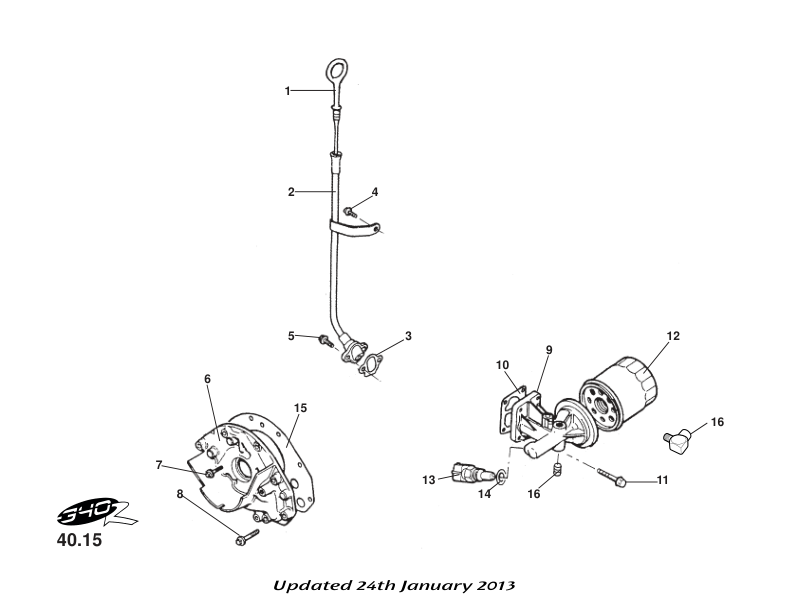 B111E6038S - OIL FILTER-ELISE K SERIES (FP)