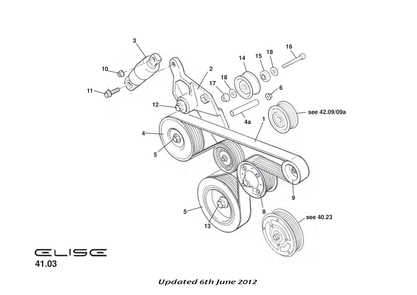 A120E6418S - DRIVE BELT-NON AC 2ZZ ENGINE