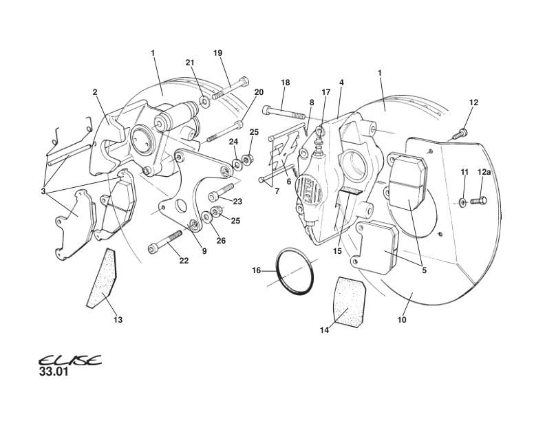 A111J0099S - Brake Pad set front MMC