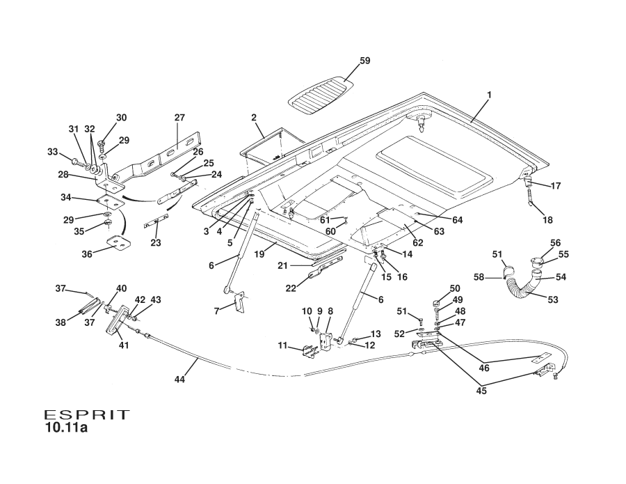 A082U6208F - GAS STRUT-LOCKING