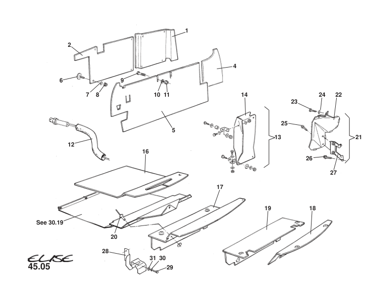 A111E0044S - Heatshield Kit, Alternator Cam  Belt