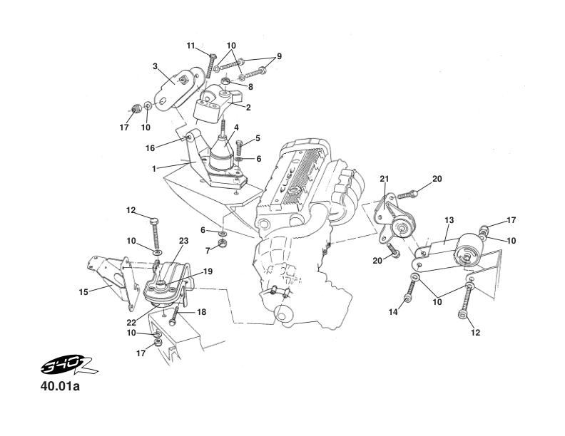 A111E6133S - Lower engine Sump Mount (Kseries)