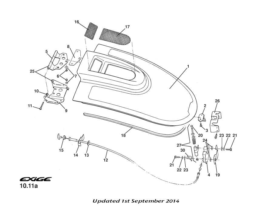 A111U0142F - ENGINE COVER REL/FINISHER