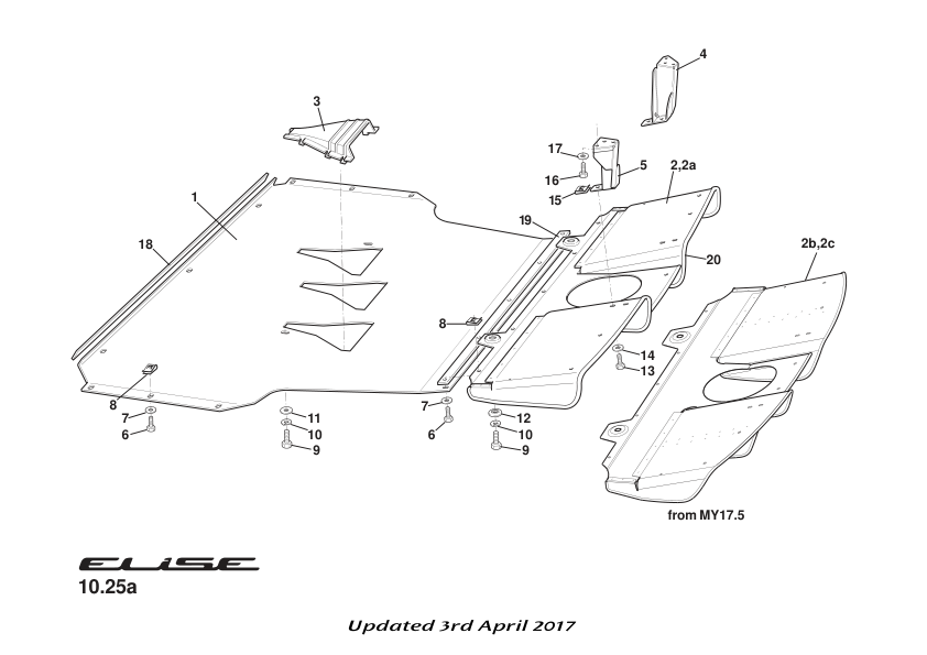 A120A4016F - BRACKET DIFFUSER - RH 2011MY