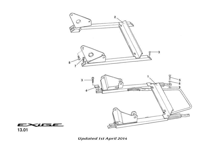 A120B0169F - SEAT RUNNER-PASSENGER LHD