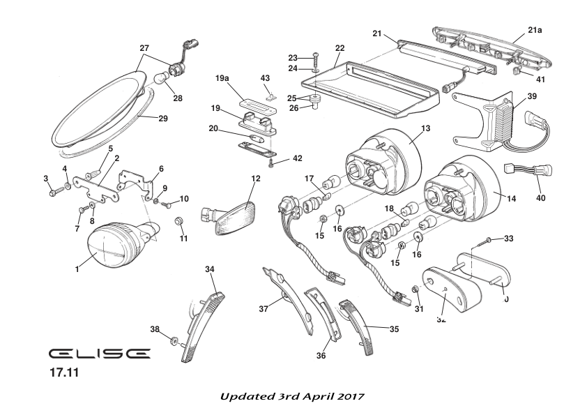 A120M6001F - REFLECTOR - REAR REFLEX