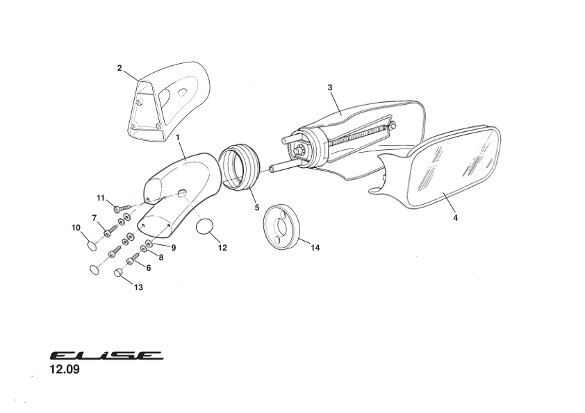 A120U4065F - PLINTH-MIRROR MOUNTING LH
