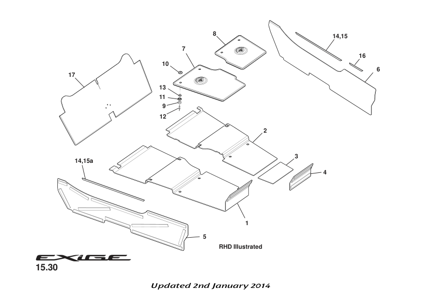 A124V0054F - FLOORMAT FIXING-UPPER