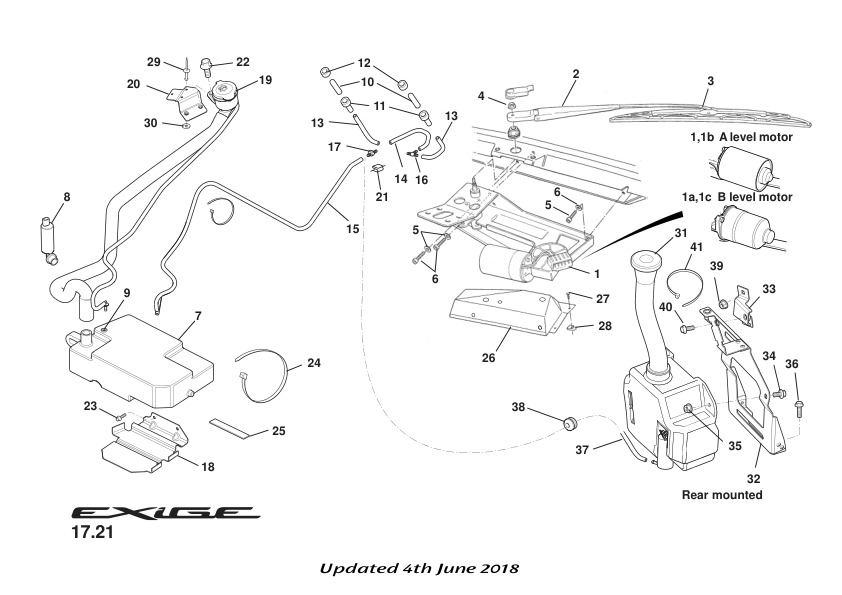 B117M0103F - WIPER MOTOR LHD