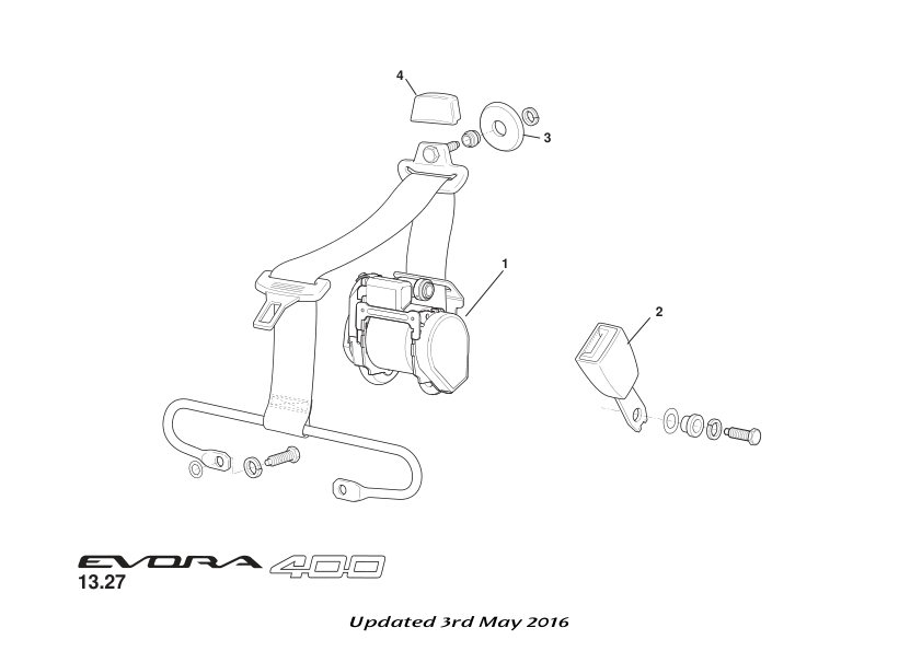 B132U6012F - BUCKLE-SEAT BELT SWITCHED DRVR