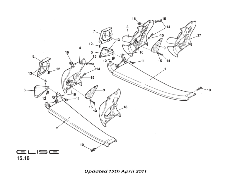 C117U0112F - SILL MOULDING-LOWER RH