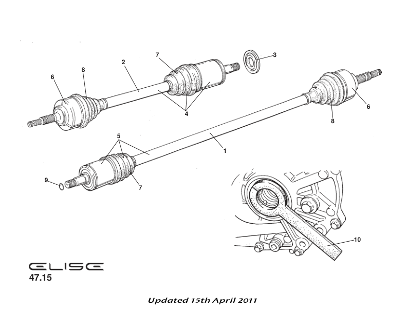 A100R6004S - OUTBOARD BOOT KIT
