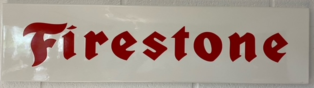 FIRE01 - Firestone geëmailleerd bord