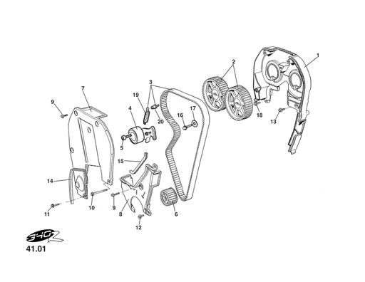 A111E6044S - TIMING BELT-ELISE(TO 153992)FP