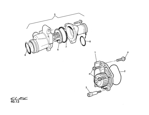 B111E6088S - WATER PUMP ASSEMBLY