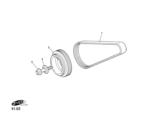 A111E6041S - ALTERNATOR BELT