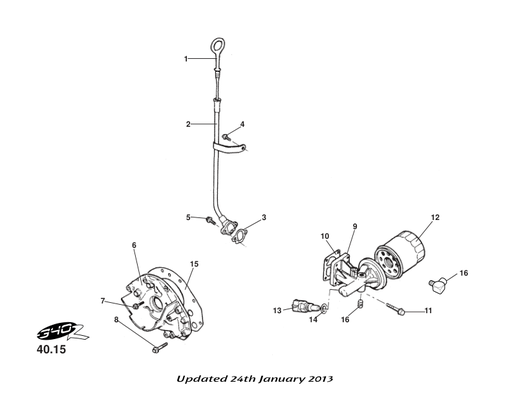 B111E6038S - OIL FILTER-ELISE K SERIES (FP)