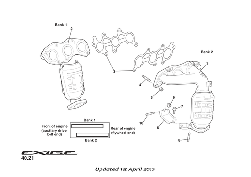 A132E6316S - MANIFOLD-EXHAUST R/H