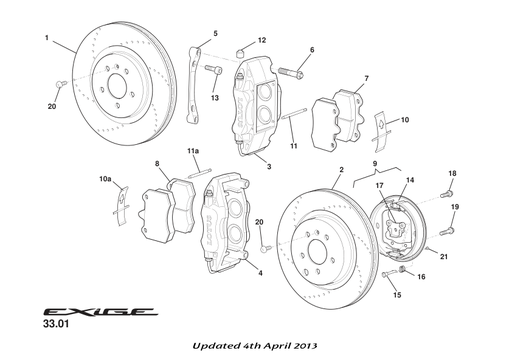 A132J0001S - BRAKE PAD SET