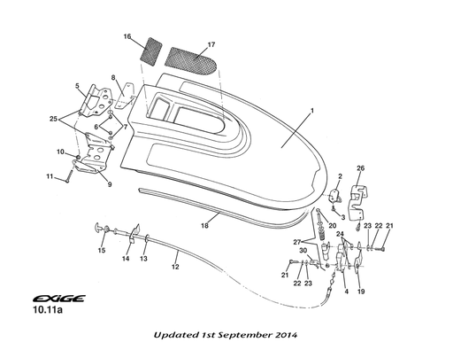 A111U0142F - ENGINE COVER REL/FINISHER