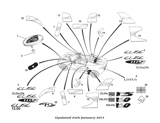 [A111U0227F] A111U0227F - FACIA DECAL-ELISE