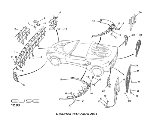 [A117B0328F] A117B0328F - BRACKET-FRONT GRILLE FIX