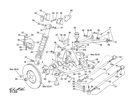 A117D0090S - TCA JOINT-INBOARD (LH THREAD)