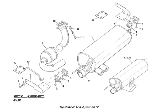 A120E6549F - GASKET-EXHAUST PIPE 2011 MY