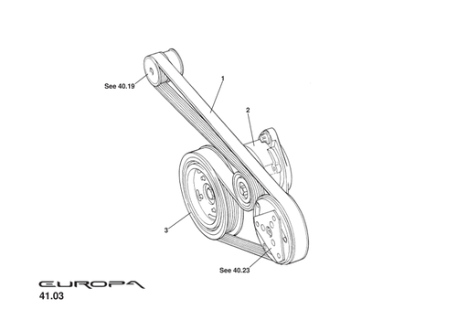 A124E6316S - DRIVE BELT