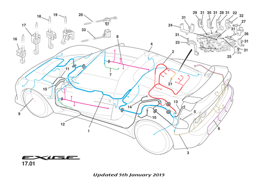 [A126W6894F] A126W6894F - EDGE CLIP CABLE TIE P 6.6