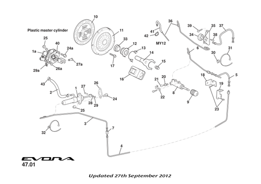 A132Q6017S - CLUTCH MASTER CYLINDER EVORA S