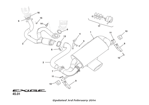 A132S0062F - Gasket Down pipe to catalyst