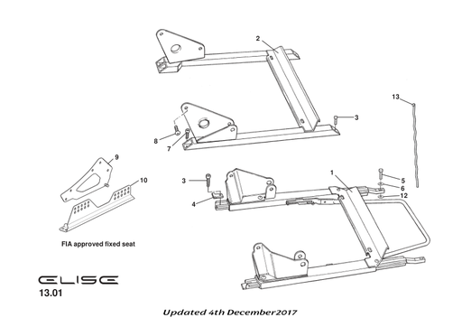 [A142V0001K] A142V0001K - TENSIONER - SEAT RUNNER (PAIR)
