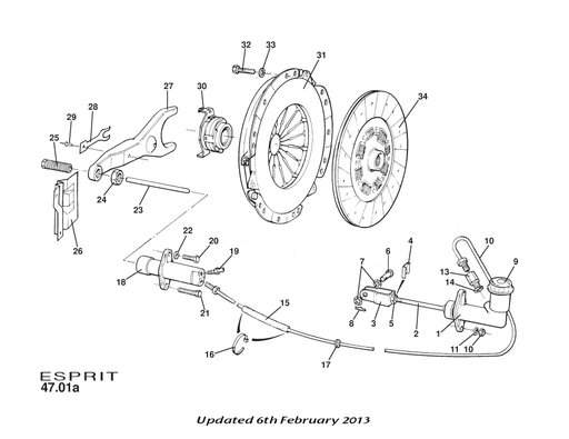 [B082Q4023F] B082Q4023F - Push Rod Slave Cylinder to Fork