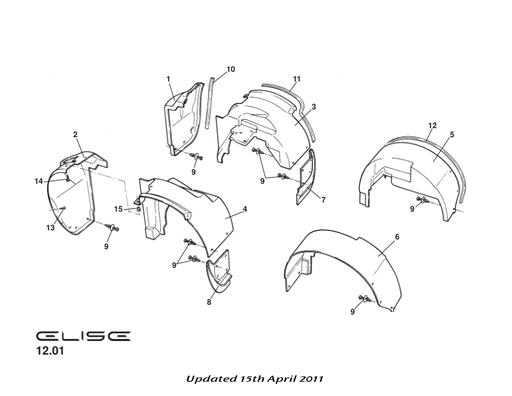 B117B0190F - ACCESS PANEL-FR WHEELARCH RH