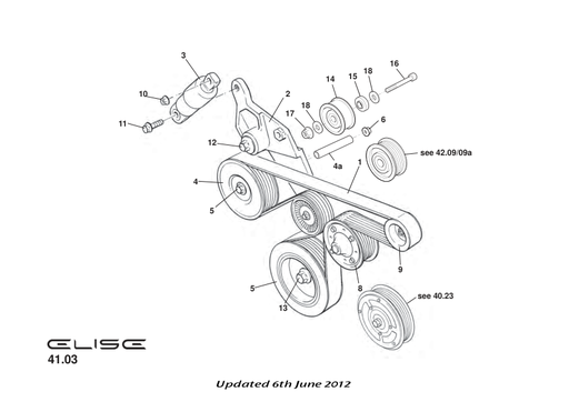 B120E6509F - DRIVE BELT-HEATER CARS   (FP)