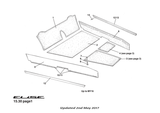 B120V0075F - FIXING-FOOTMAT UPPER (MALE)