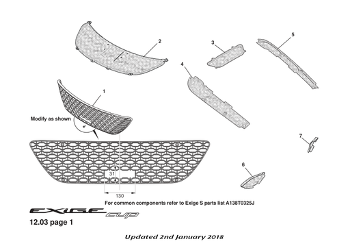 B138U0271F - GRILLE-RR DIFFUSER+TOW EYE