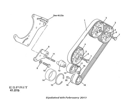 B912E6697F - TIMING BELT-HC ENGINES