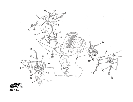 A111E6029F - tie rod assy-engine lower