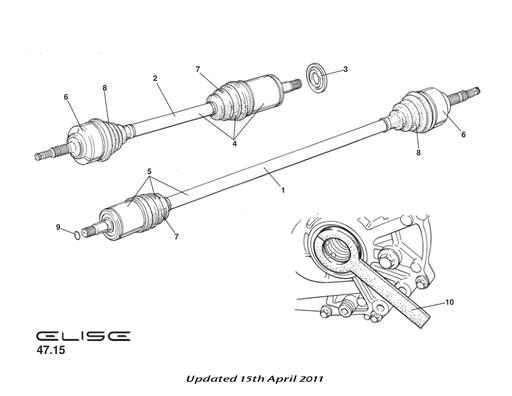 [A100R6004S] A100R6004S - OUTBOARD BOOT KIT