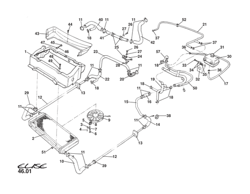 A111B0381K - DUCT-RADIATOR MOUNTING (AC)
