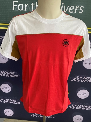 LOTMC0002WT - MEN SHIRT WHITE/RED