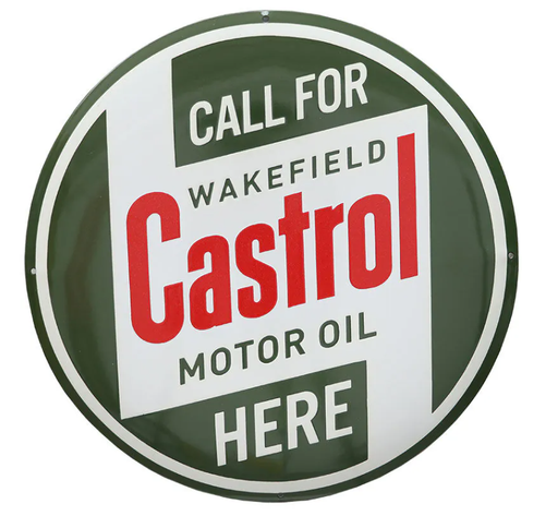 CASTROL01 - Plaque émaillée Castrol