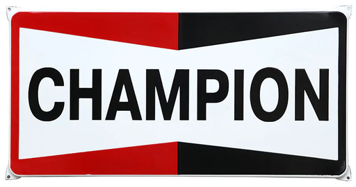 CHAMP01 - Champion tweekleurig geëmailleerd bord